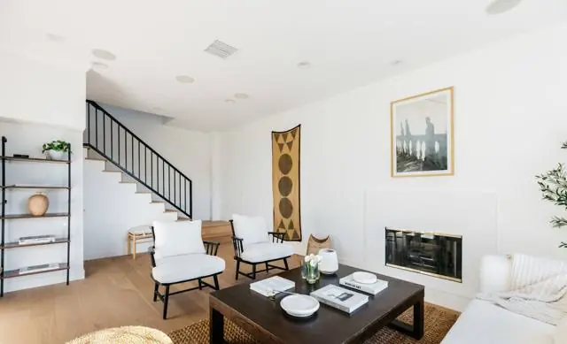 Addition, stair and living room, Los Angeles